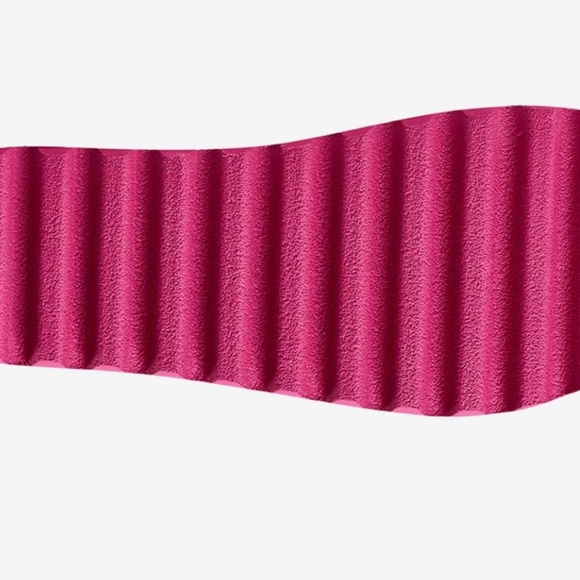 REEF Banded Horizon Hi Platform Slip On Cushion Comfort Slide Sandal, Pink 8 New - Picture 3 of 4